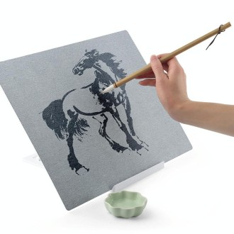 Writing Brush Water Calligraphy Practice Set Water Writing Board Reusable Water Writing Cloth A4