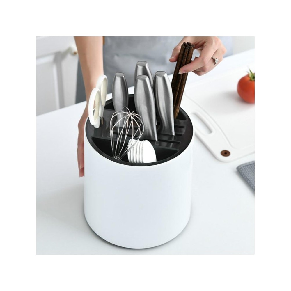 Rotatable Multifunctional Kitchen Knives Box Chopsticks Rack Storage Container