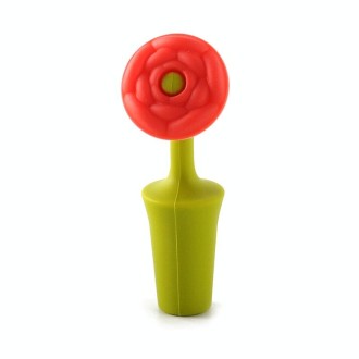 3 PCS Creative Wine Drink Preservation Stopper Flower Silicone Wine Stopper(Red Rose)