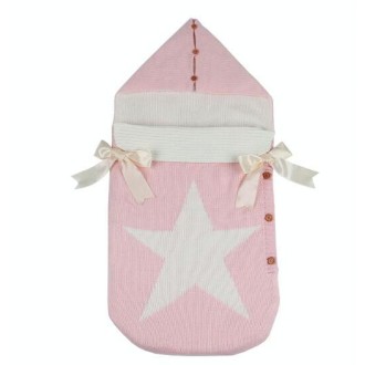 Newborns Five Star Knitted Sleeping Bags Winter, Color: Pink