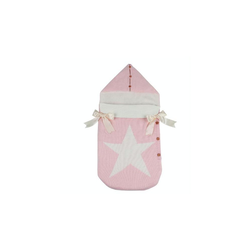 Newborns Five Star Knitted Sleeping Bags Winter, Color: Pink