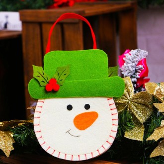 Creative Cartoon New Style Christmas Decoration Santa Gift Bag, Non-woven Fabric Apple Gifts Handbags