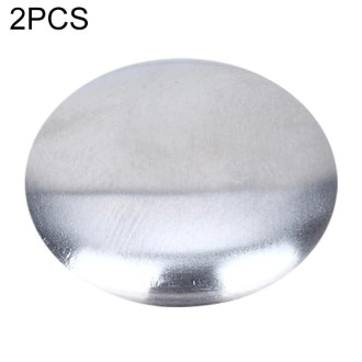 2 PCS Portable Cleaning Stainless Steel Round Hand Soap Eliminating Odour Remover, Random Style Delivery