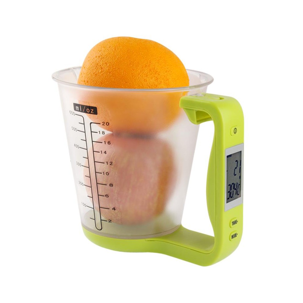 Digital Scale with Measuring Cup / Thermometer(Green)