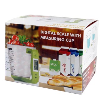 Digital Scale with Measuring Cup / Thermometer(Green)