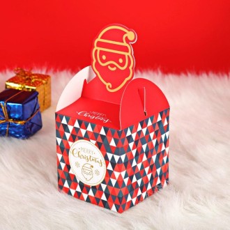 Christmas Eve Apple Packaging Gift Box Candy Box(Red Santa Claus)