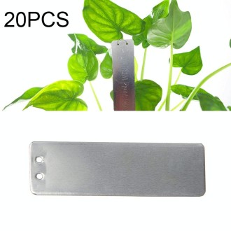 20 PCS Portable Waterproof Aluminum Plant Tags Waterproof Plant Label 82 x 25mm