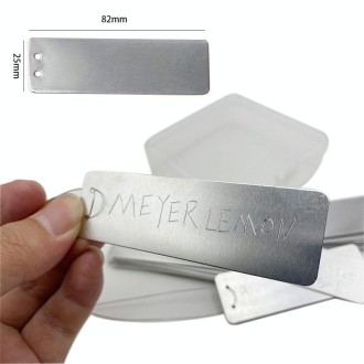 20 PCS Portable Waterproof Aluminum Plant Tags Waterproof Plant Label 82 x 25mm