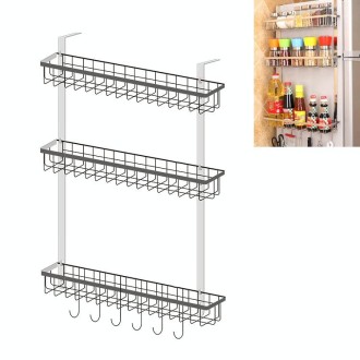 Multi-layer Fridge Storage Rack Side Shelf Sidewall Holder Multi-function Kitchen Organizer Household, Size:BBC