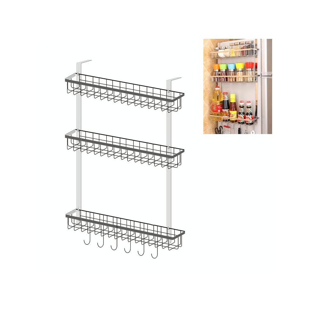 Multi-layer Fridge Storage Rack Side Shelf Sidewall Holder Multi-function Kitchen Organizer Household, Size:BBC