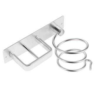 9448 Space Aluminum Punch-Free Hair Dryer Storage Rack(Silver)