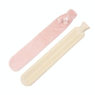 2L Long-strip Multifunctional Water-filled Rubber Hot Water Bags, Spec: Pink Plush