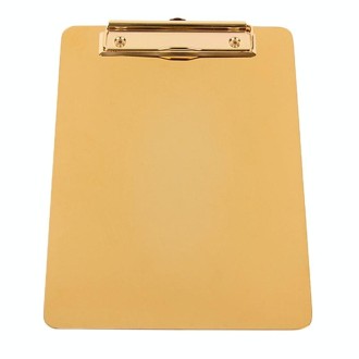 YT-XZB Gold Stainless Steel Writing Board Multi-Function Metal File Splint, Specification: Medium