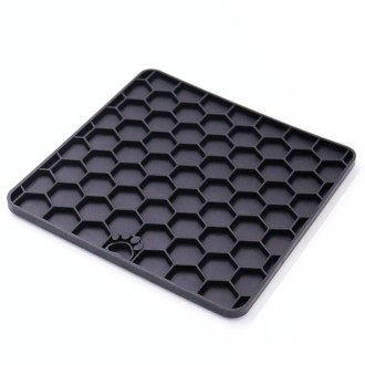 Silicone Pet Supplies Sucker Slow Food Pad(Black)