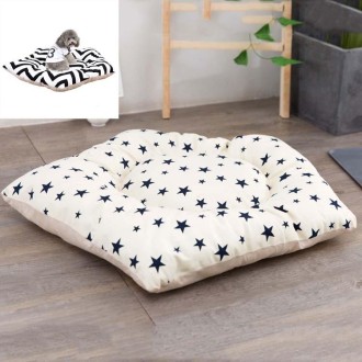 Pet Tent Sleeping Mat Dog Bed, Specification: Large 50cm(Beige Star)