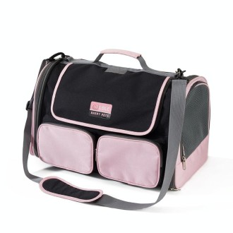 LDLC QS-062 Pet Breathable One-Shoulder Outing Carrying Bag For Medium & Large Cats(Pink)