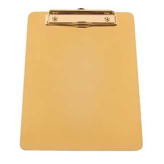 YT-XZB Gold Stainless Steel Writing Board Multi-Function Metal File Splint, Specification: Small