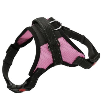 K9 Dog Adjustable Chest Strap, Size: XL(Breathable Pink)