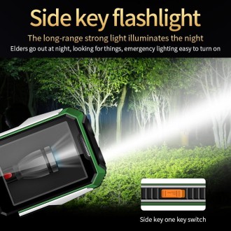 A6 Triple Proofing Elder Phone, Waterproof Shockproof Dustproof, 6800mAh Battery, 2.4 inch, 21 Keys, Bluetooth, LED Flashlight, 