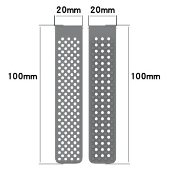 For Samsung Galaxy Watch 5  40mm 20mm Holes Breathable 3D Dots Silicone Watch Band(Red)