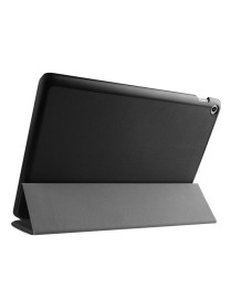 Custer Texture Horizontal Flip Leather Case with 3-folding Holder for ASUS ZenPad 10 / Z300(Black)