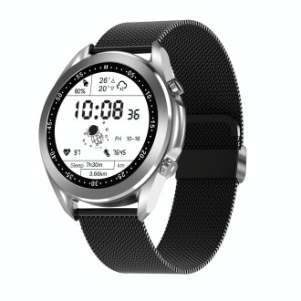 DW95 1.28 inch Color Screen Smart Watch, IP67 Waterproof,Steel Watchband,Support Bluetooth Call/Heart Rate Monitoring/Blood Pres