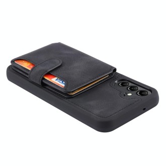 For Samsung Galaxy S23 FE 5G Skin Feel Dream RFID Anti-theft PU Card Bag Phone Case(Black)