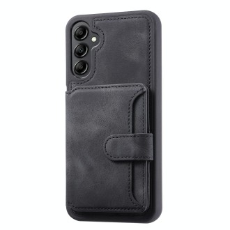 For Samsung Galaxy S23 FE 5G Skin Feel Dream RFID Anti-theft PU Card Bag Phone Case(Black)