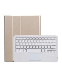 AW11-A Detachable Lambskin Texture Ultra-thin TPU Bluetooth Keyboard Leather Tablet Case with Touchpad & Stand For Huawei MatePa