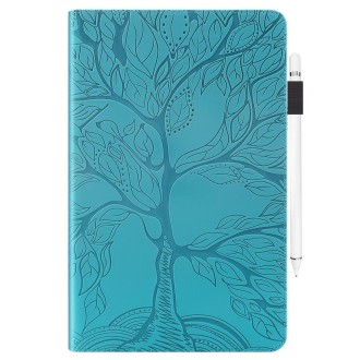 For Samsung Galaxy Tab S9 / S8 / S7 Life Tree Series Horizontal Flip Leather Tablet Case(Lake Blue)