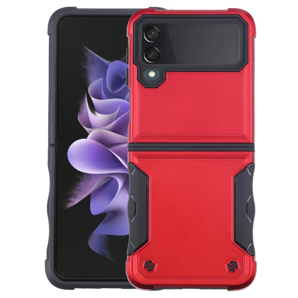 For Samsung Galaxy Z Flip4 Non-slip Shockproof Armor Phone Case(Red)