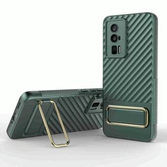 For Xiaomi Redmi K60 Wavy Textured Phone Case (Green)