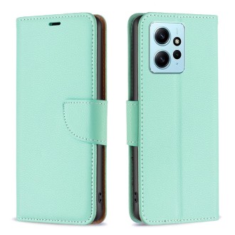 For Xiaomi Redmi Note 12 4G Global Litchi Texture Pure Color Leather Phone Case(Green)