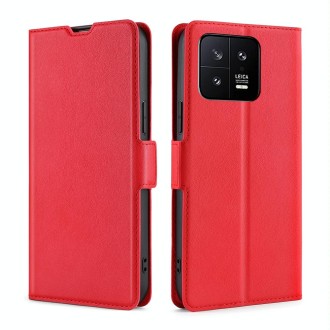 For Xiaomi 13 Ultra-thin Voltage Side Buckle Leather Phone Case(Red)