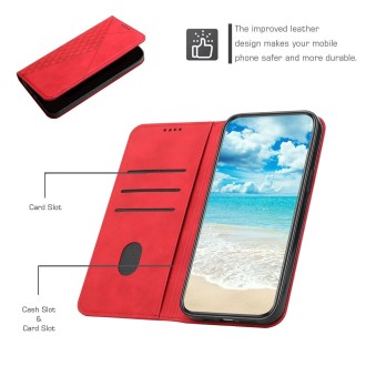 For Xiaomi Redmi Note 11 Pro International Version Diamond Splicing Skin Feel Magnetic Leather Phone Case(Red)