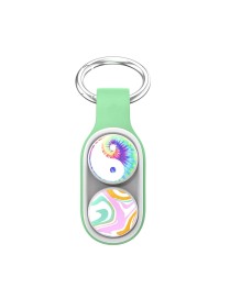 Decompression Toy Magnetic Buckle Toy Press Handheld Toy(Light Green)