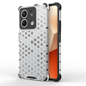 For Redmi Note 13 Shockproof Honeycomb Phone Case(White)