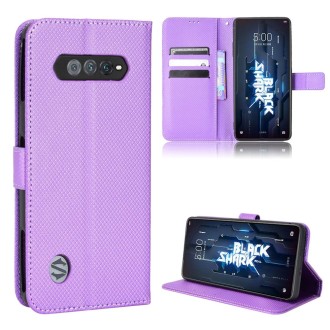 For Xiaomi Black Shark 5 RS Diamond Texture Leather Phone Case(Purple)