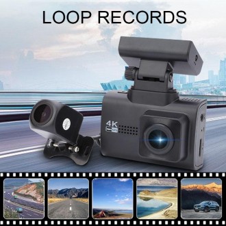 M200 44K HD Dual Recording Car Driving Recorder With WIFI+GPS Function