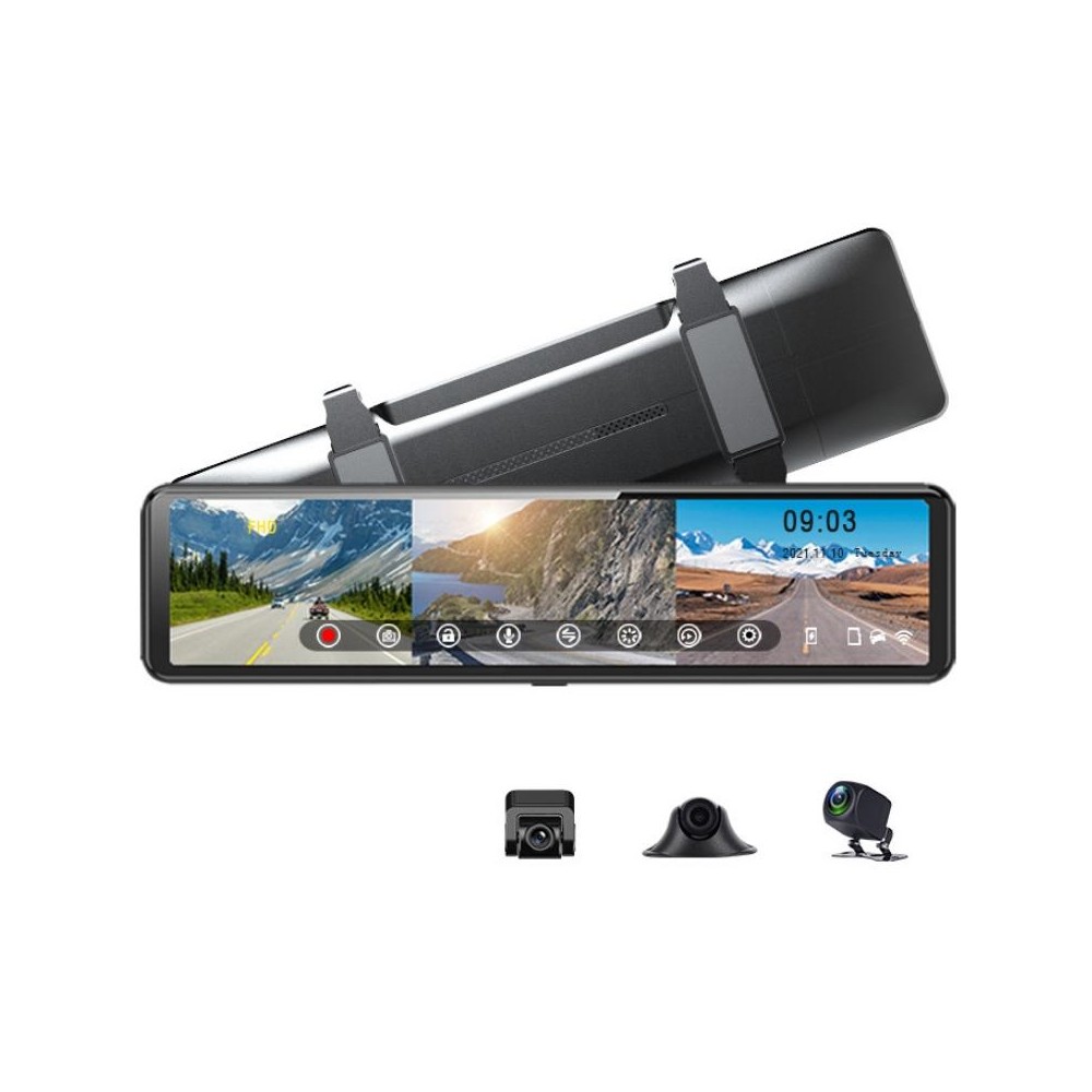 S33 2.5K Smart Screen Triple Recording 1080P Streaming Media Driving Recorder