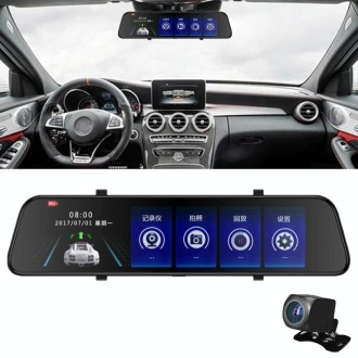 K90 10 inch Full HD Starlight Night Vision 1080P Multi-functional Smart Car Dual Lens DVR, Support TF Card / Motion Detection