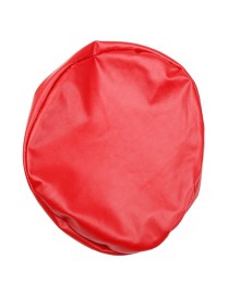 For Diameter 28-35cm Simple PU Leather Stretch Round Stool Cover Waterproof Lift Chair Cover(Red)