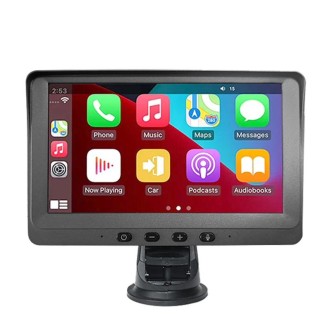 P704 7 inch Wireless CarPlay Car Navigator Smart Dual Camera Driving Recorder