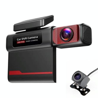 V8 HD 3 inch Car Night Vision Driving Recorder Hisilicon Scheme with 1080P Rear Camera