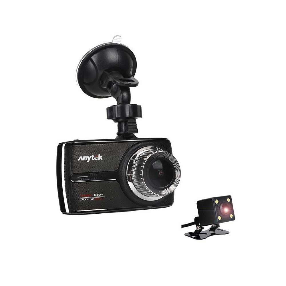 Anytek G66 3.5 inch 1080P Super Full HD ADAS DWR HDR Double Lens Car Night Vision DVR