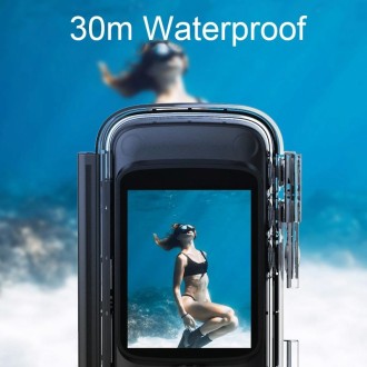 4K HD Touch Dual LCD Screen Handheld Sports Waterproof Camera Outdoor Anti-Shake Diving Camera(DLK-880Q)