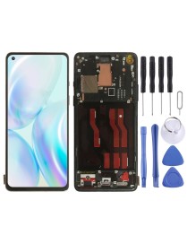 For OnePlus 8 IN2013 2017 2010 Digitizer Full Assembly With Frame Original LCD Screen (Black)
