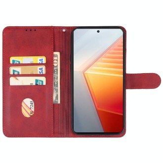 For vivo iQOO 11 Leather Phone Case(Red)