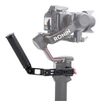 For DJI Ronin RS3 Pro Adjustable Angle Aluminum Alloy Handle Stabilizer(Black)