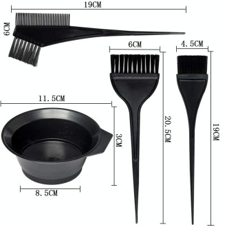 Hair Dyeing Salon Comb Tool Set Hair Salon Mixing Bowl Care Brush